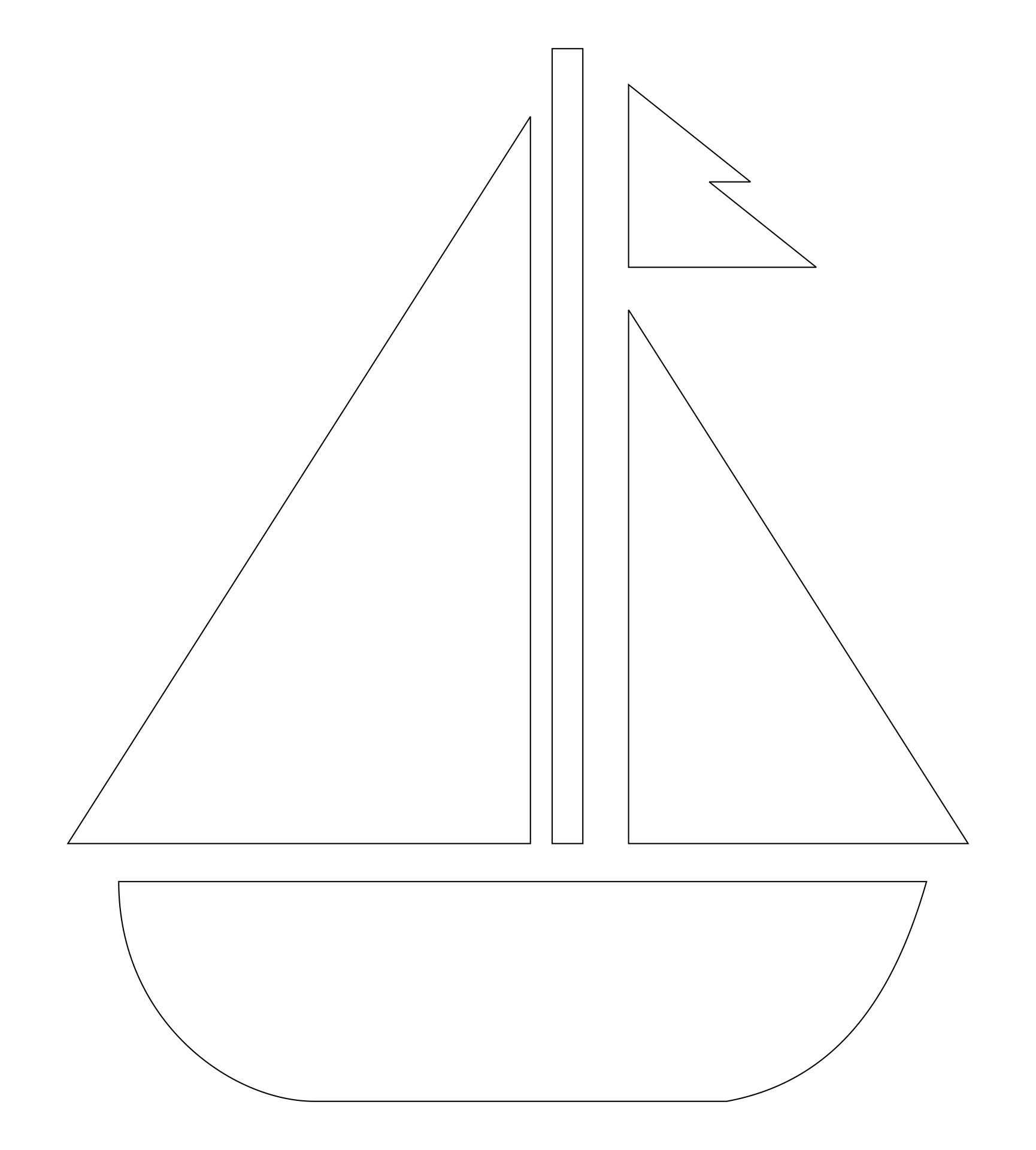 Printable Sailboat Stencils_21974