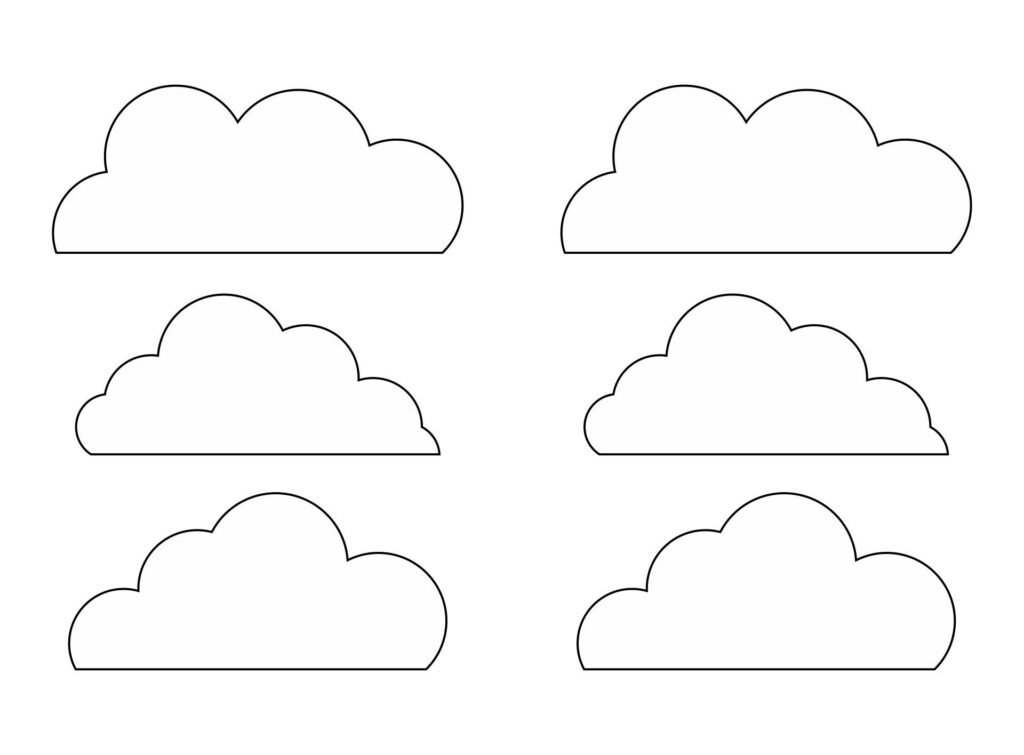 Printable Large Cloud Template Printable JD