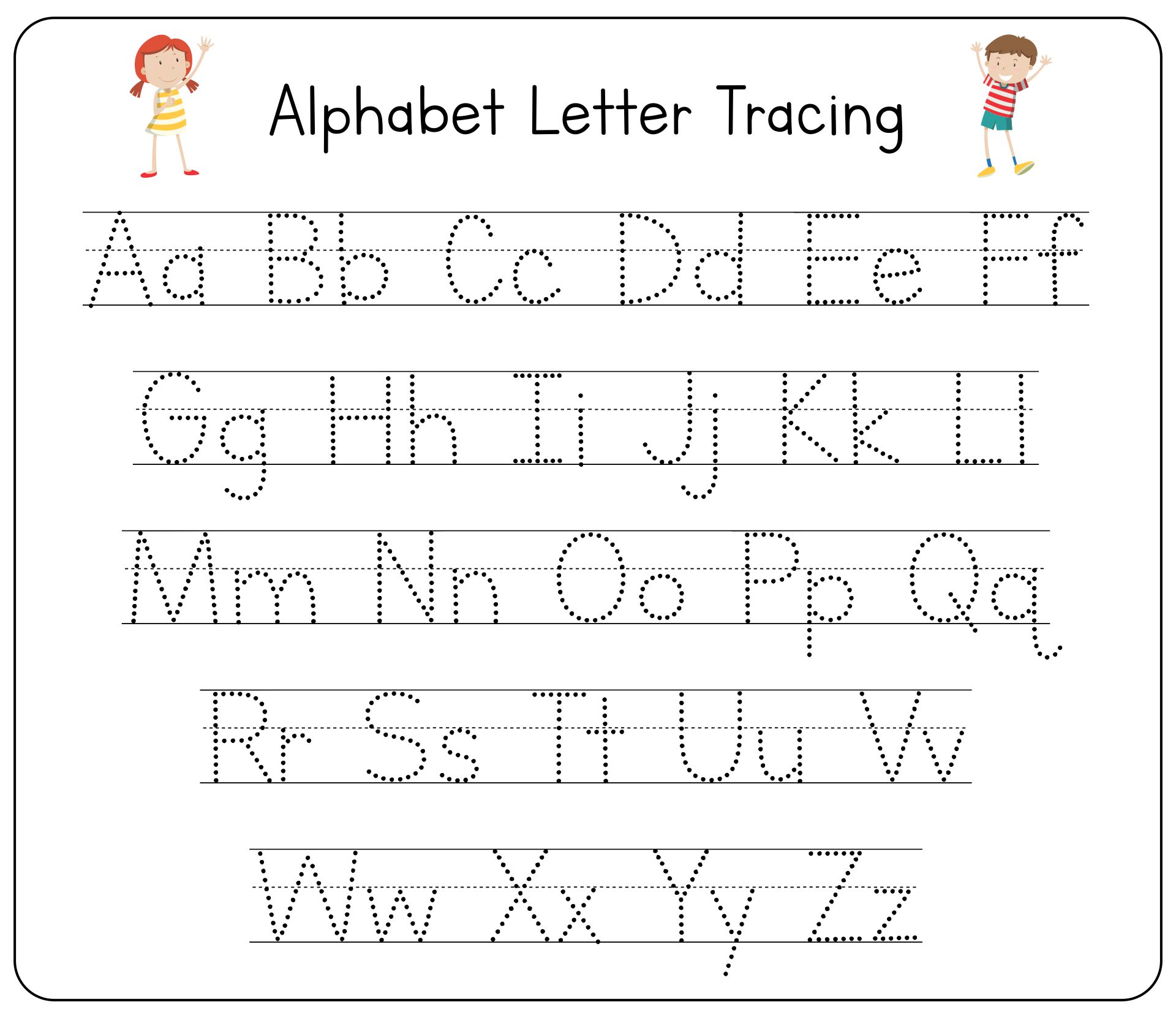 Printable Alphabet Uppercase And Lowercase Letters - Printable JD