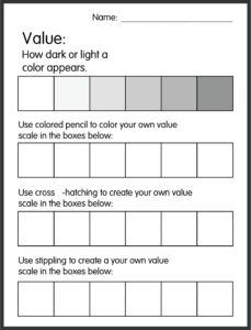 Printable Value Scale Worksheet - Printable JD