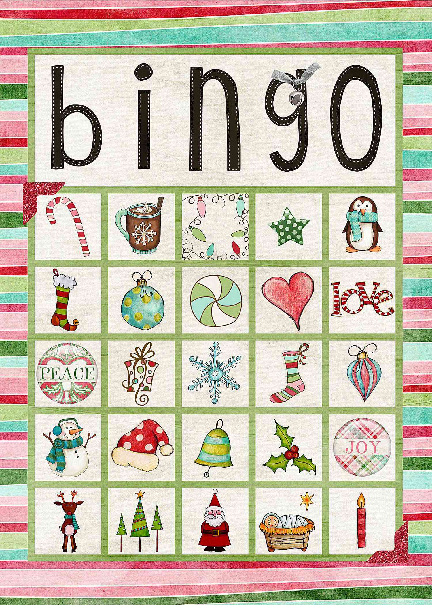 Free Printable Christmas Bingo Templates_58169