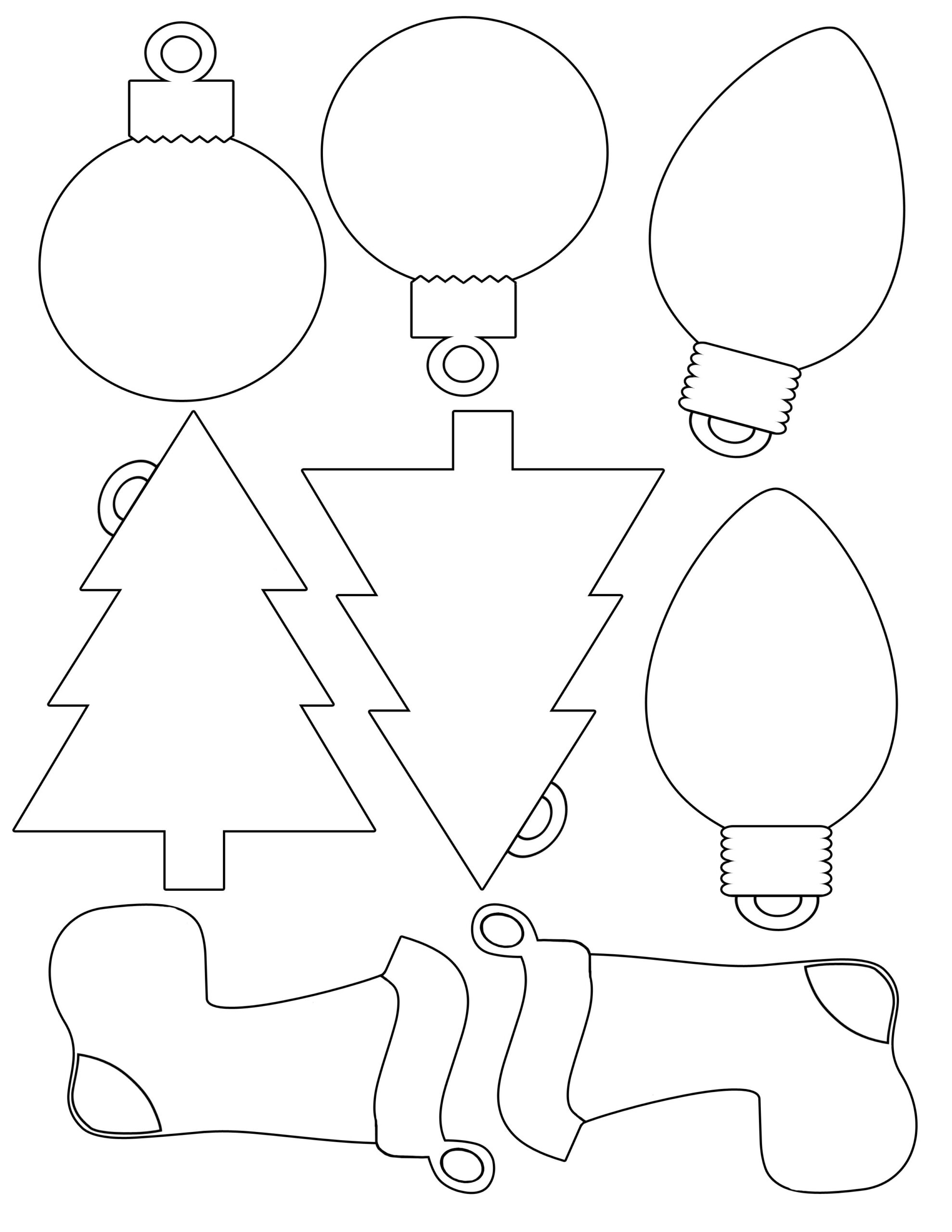 Free Printable Christmas Cutouts Templates_93302