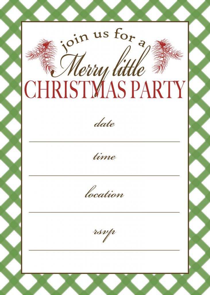 Free Printable Christmas Party Flyer_19355
