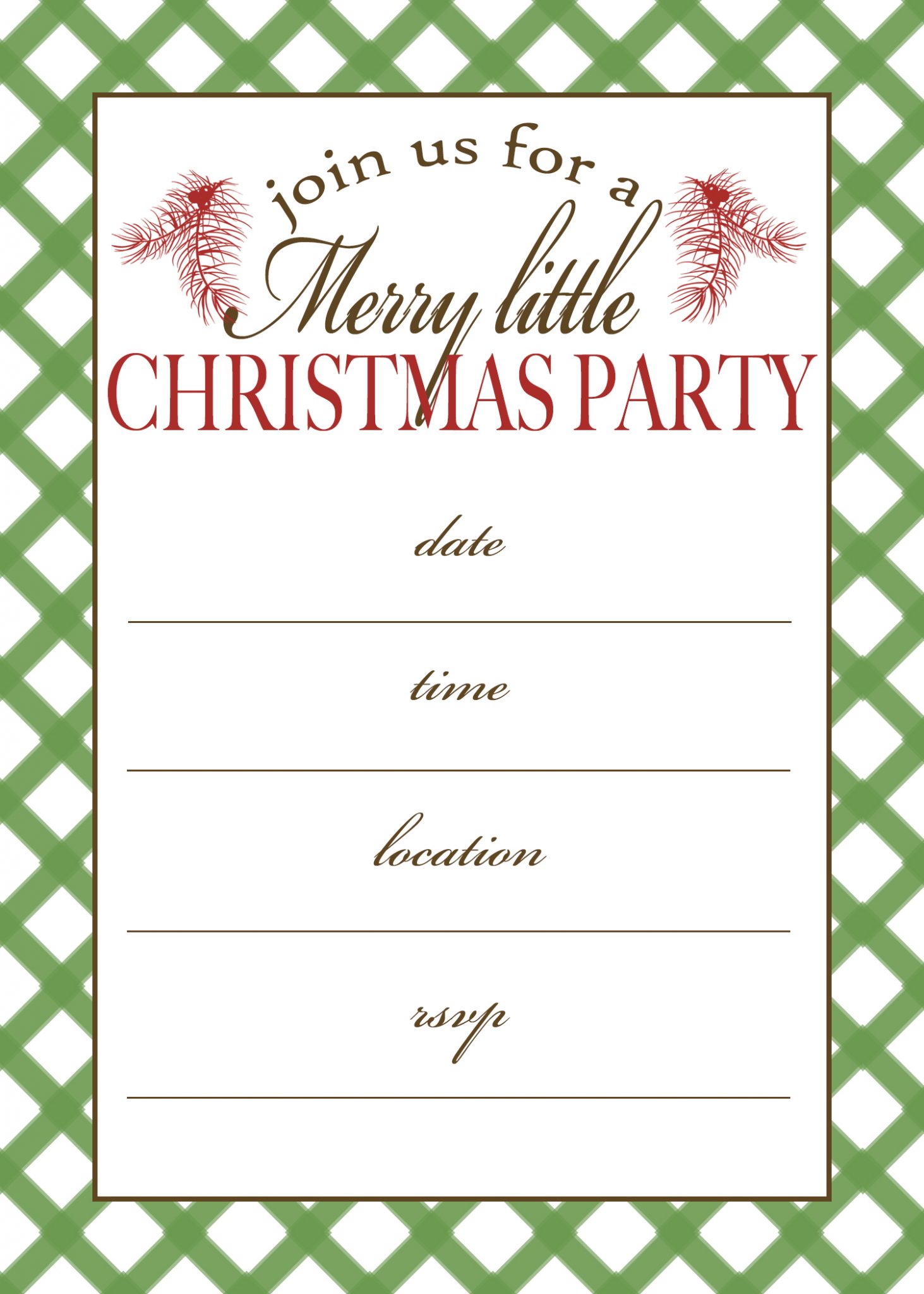 Free Printable Christmas Party Invitations_19254