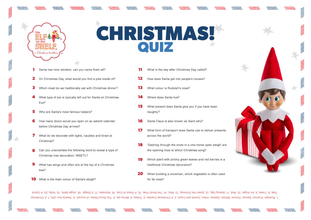 Free Printable Christmas Picture Quiz - Printable JD