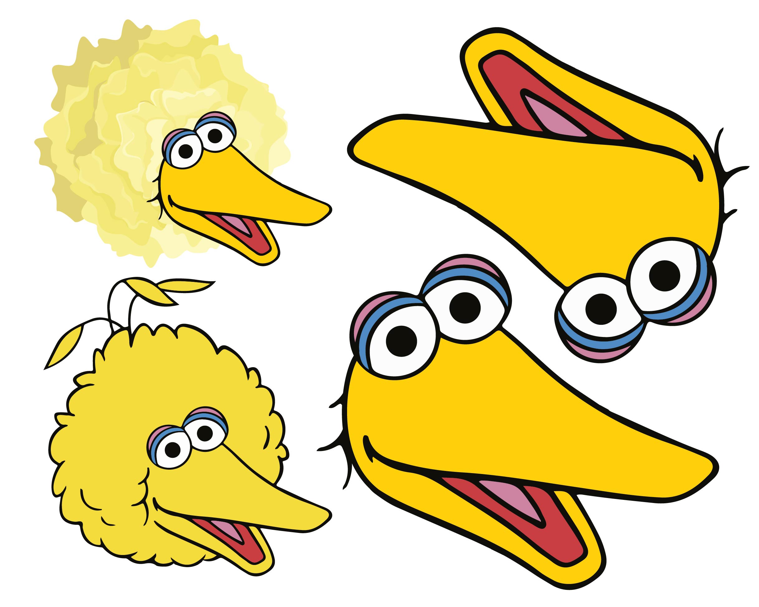 Printable Big Bird Face_30218