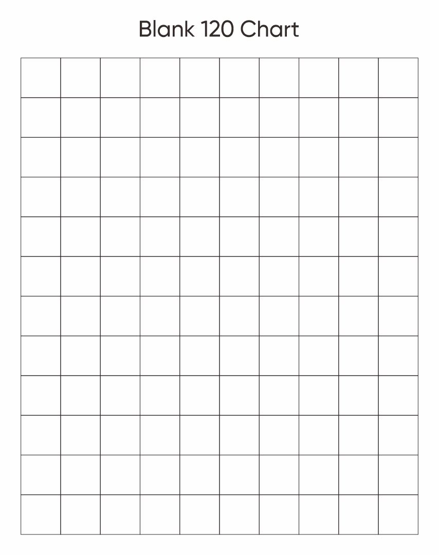 Printable Blank 120 Chart Printable JD