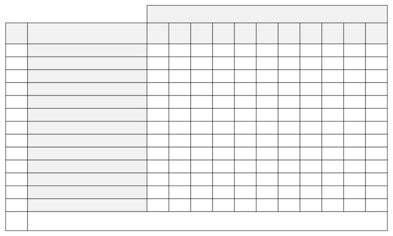 Printable Blank Data Charts - Printable JD