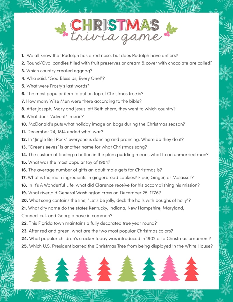 Printable Christmas Games With Answers_26933
