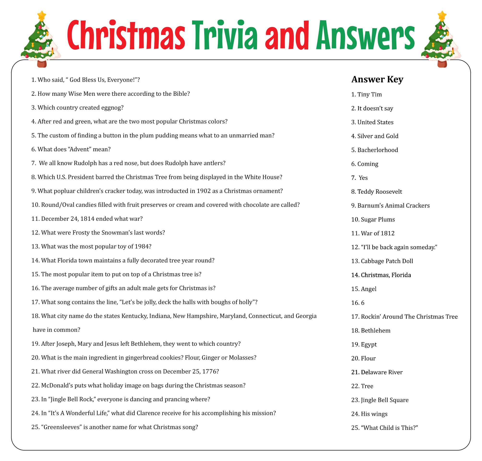Printable Christmas Games With Answers_52699