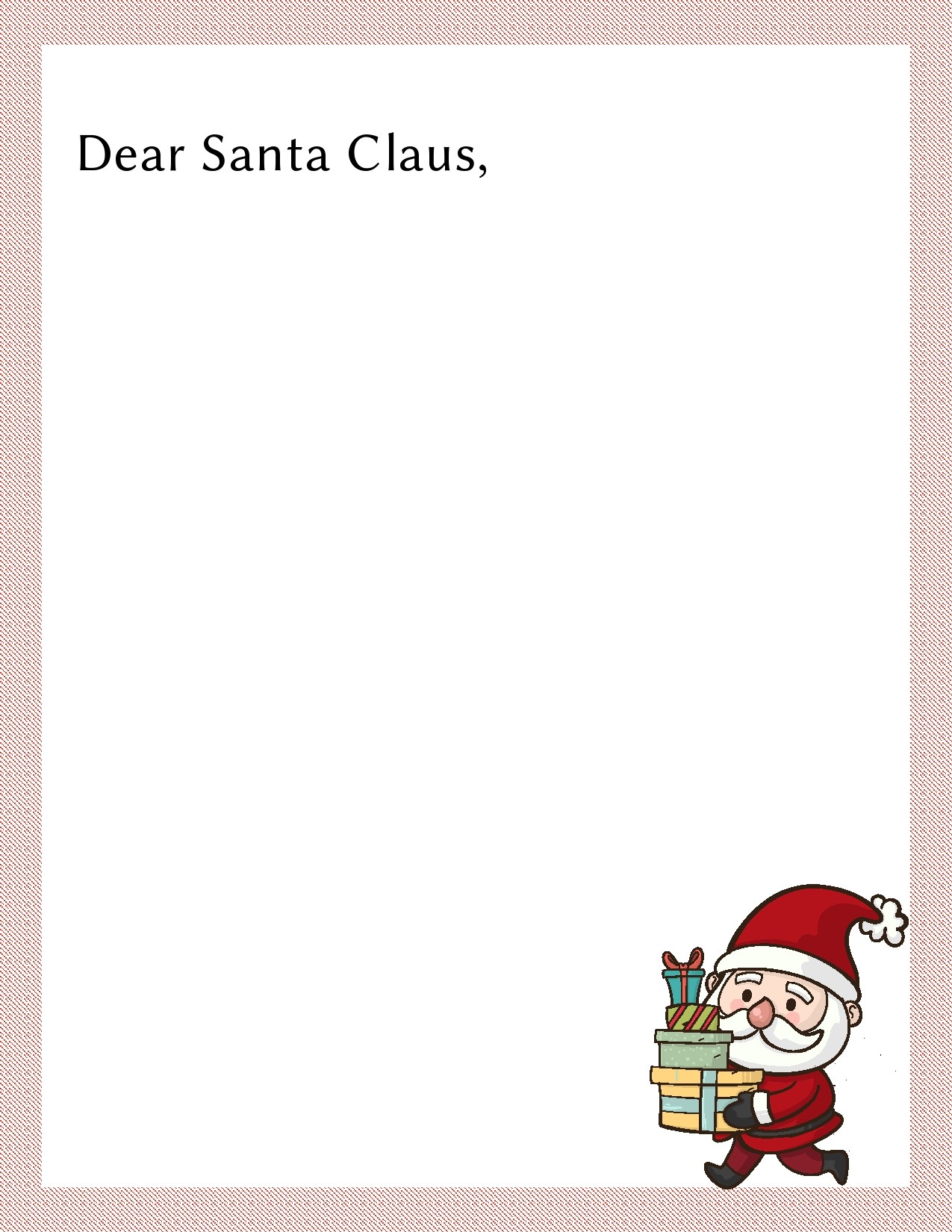 Printable Christmas Letter Templates_81473