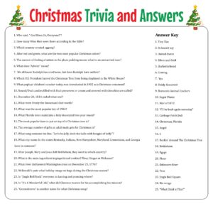 Free Printable Christmas Trivia Games - Printable JD