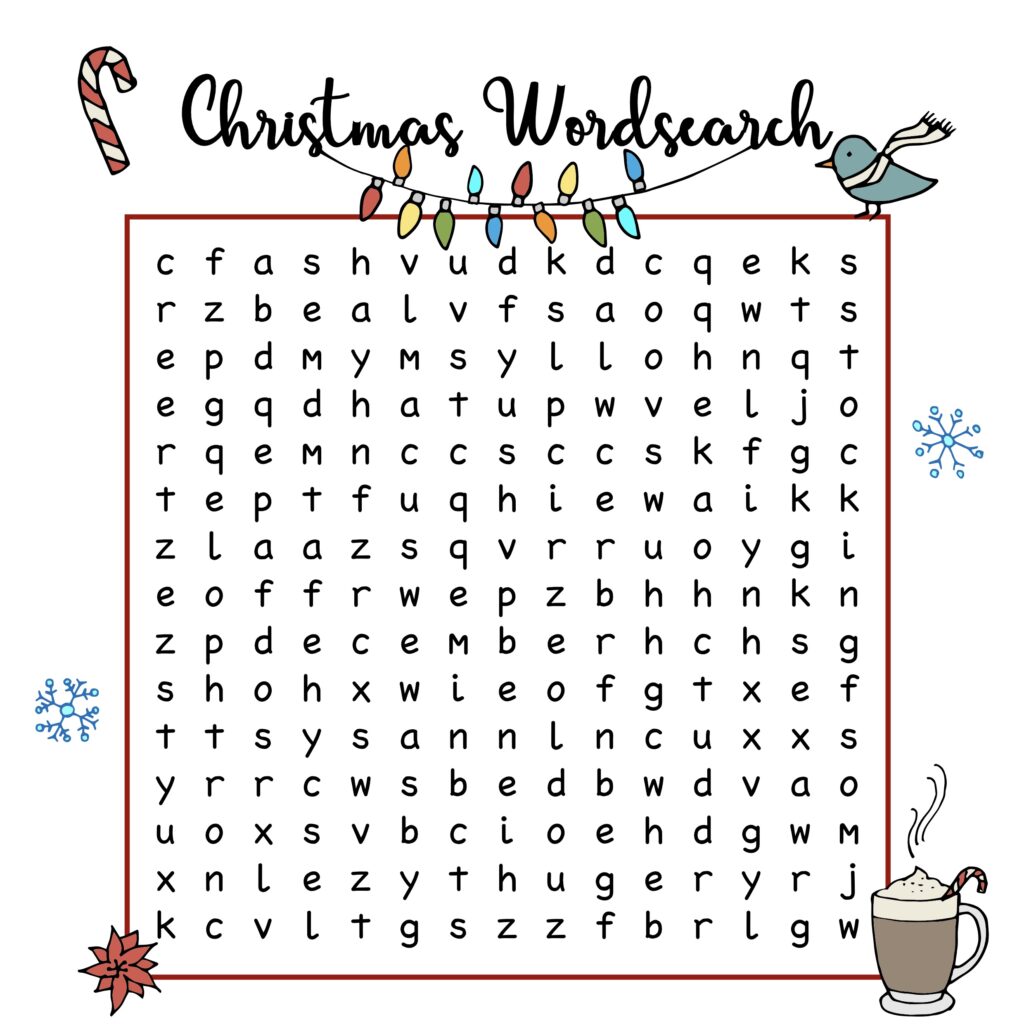 Printable Christmas Word Search Sheets - Printable JD