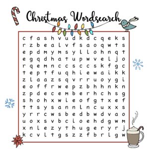 Printable Christmas Word Search Sheets_15927
