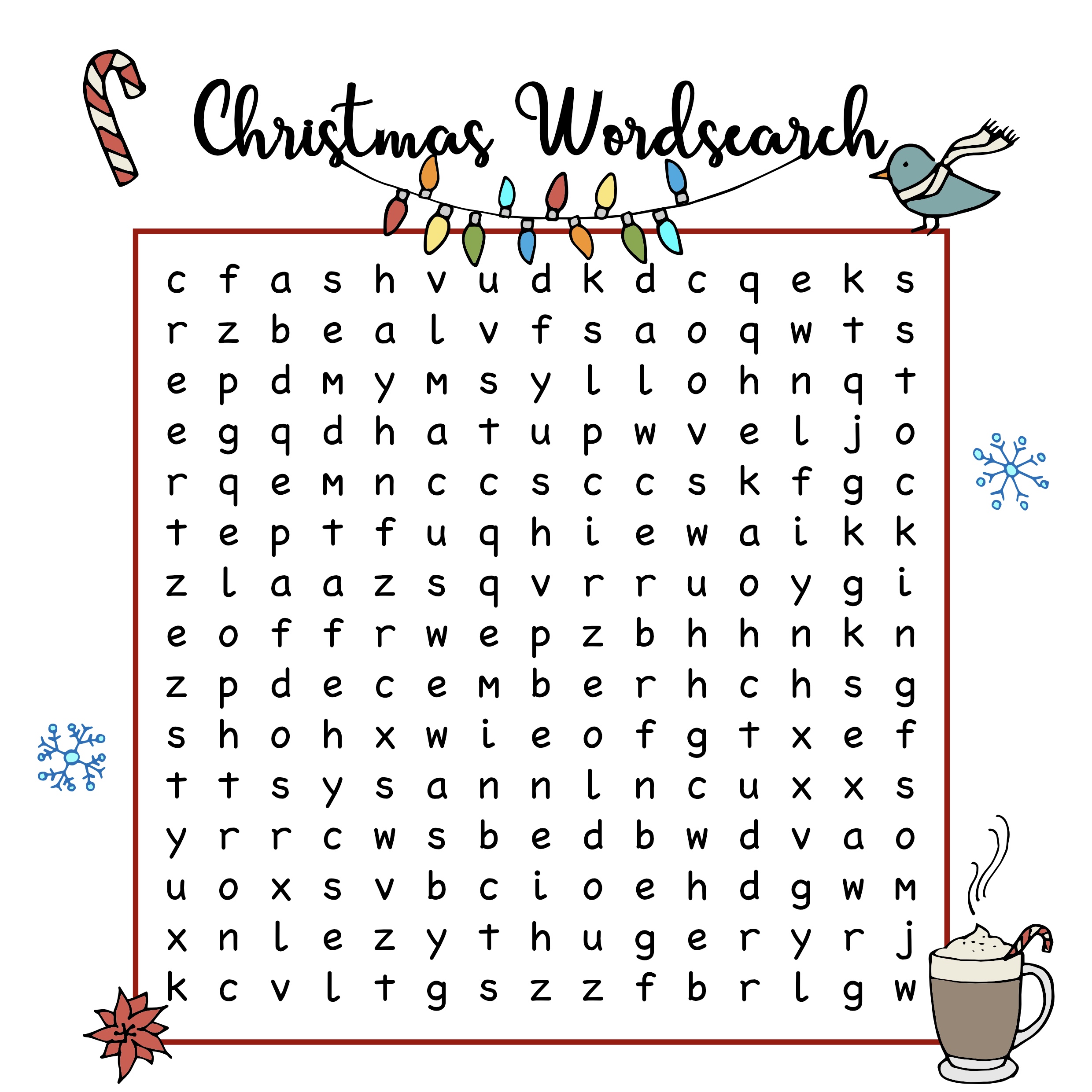 Printable Christmas Word Search Sheets_15927