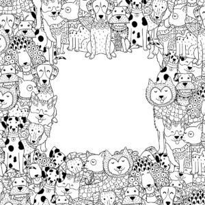 Printable Coloring Page Picture Frame_25933