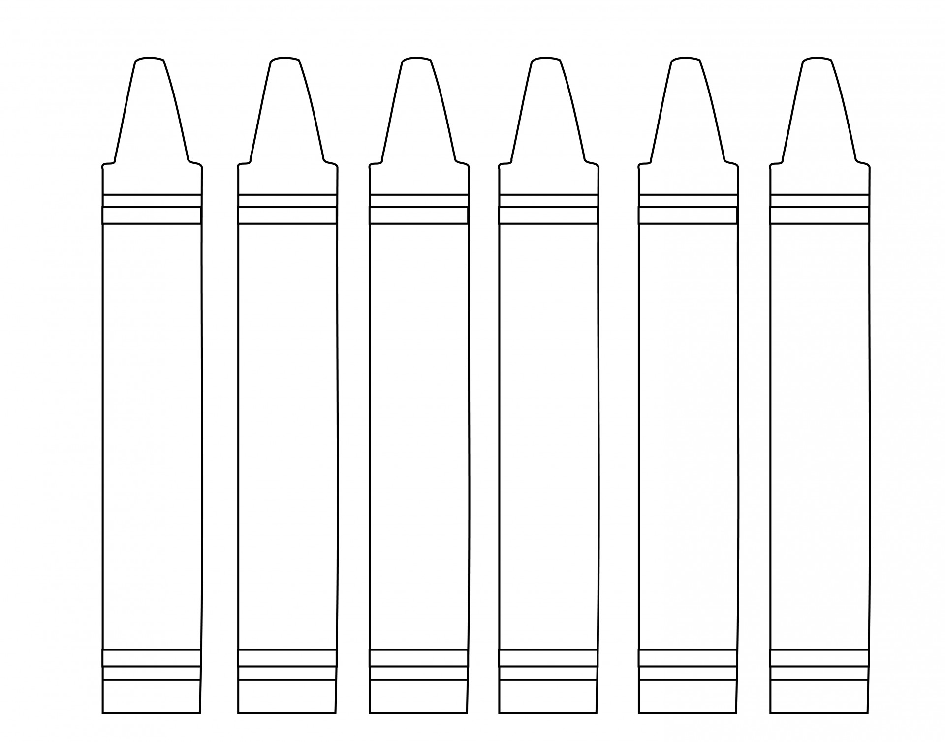 Printable Crayon Shape - Printable JD