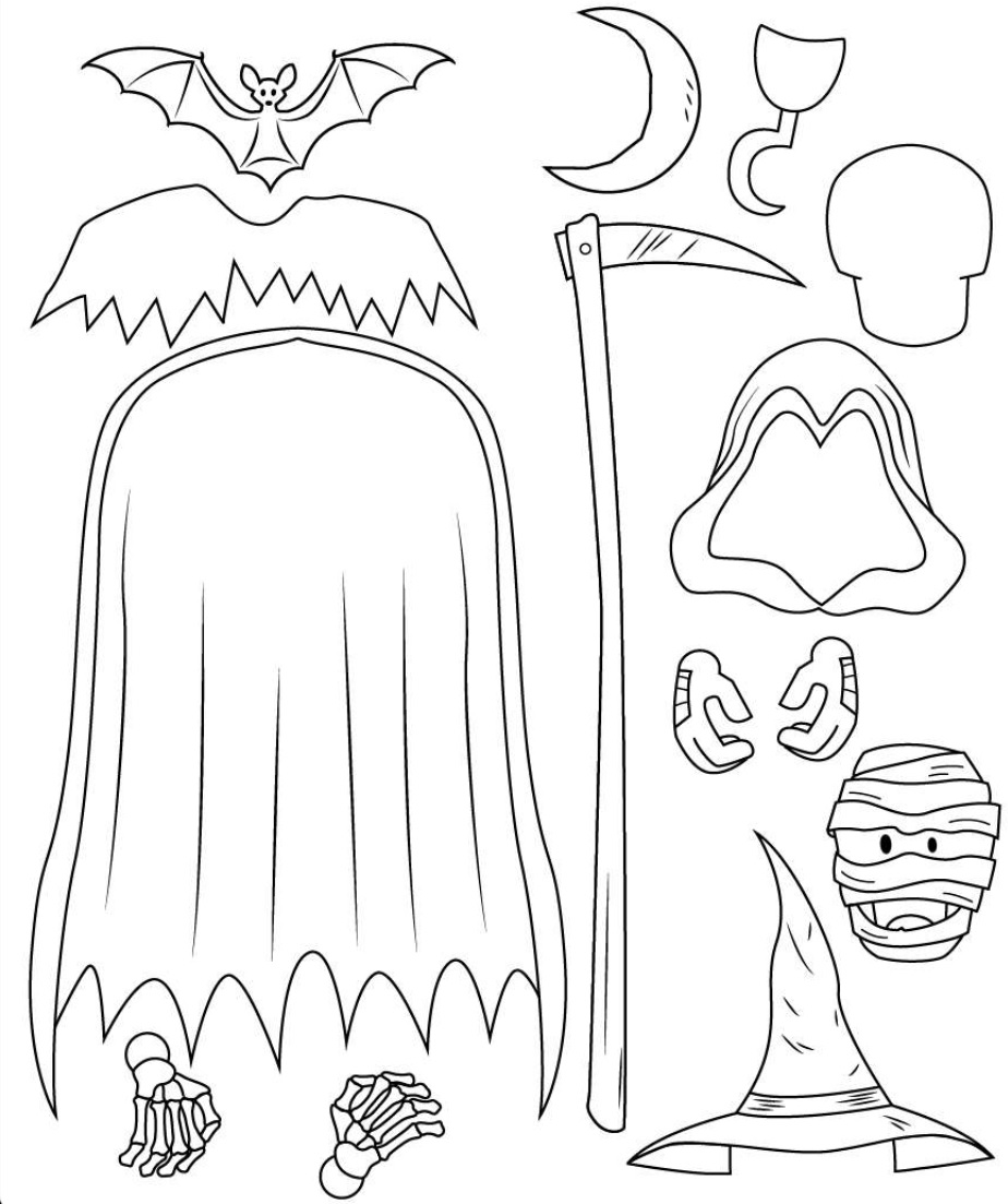 Printable Cut And Paste Halloween_225014