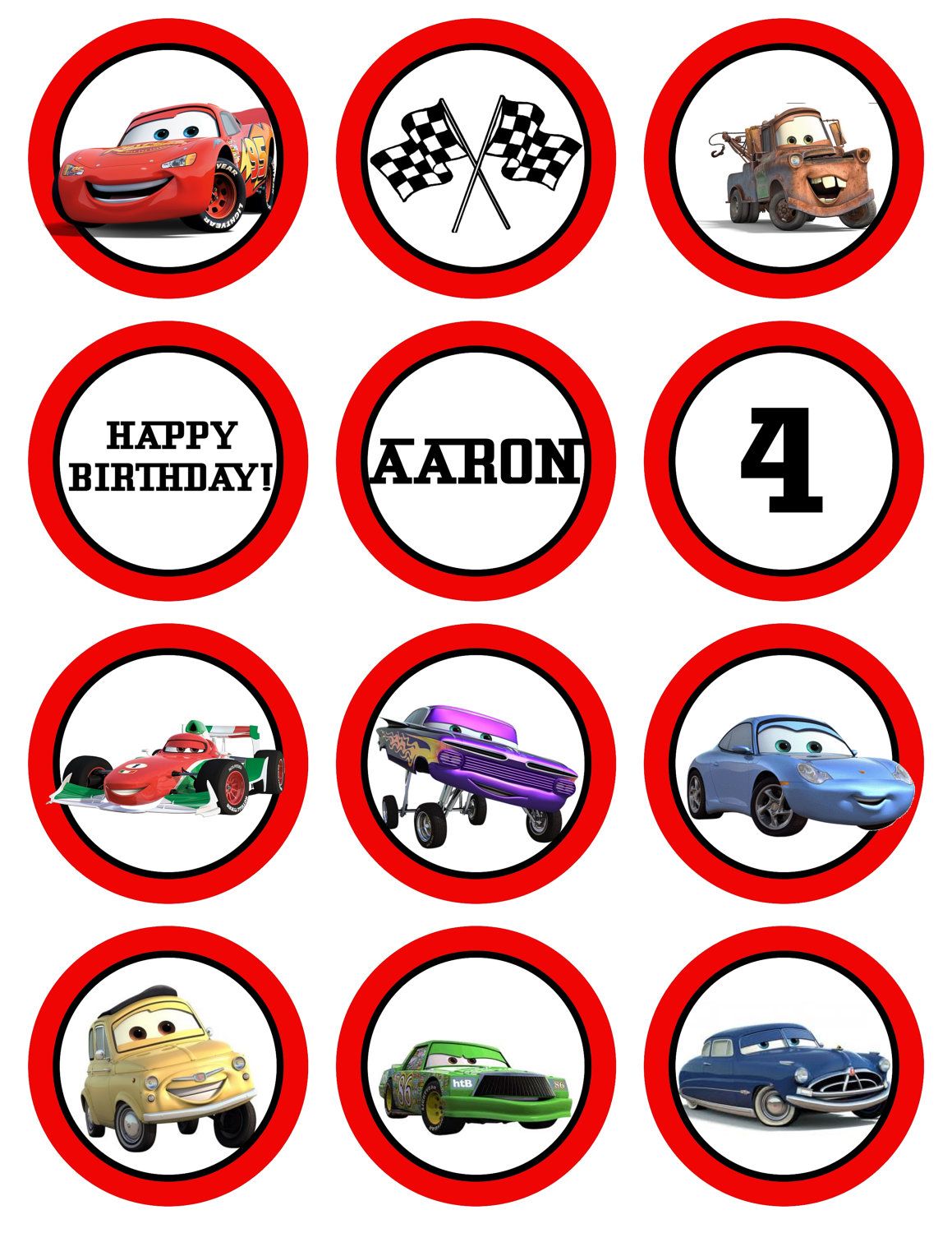 Printable Disney Cars Cake Toppers_25920