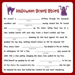 Printable Halloween Mad Libs Worksheets_92517