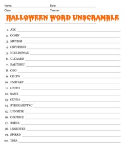 Printable Halloween Unscramble_126371=
