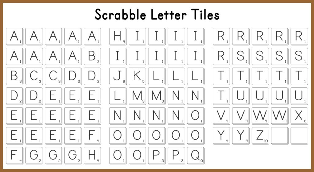 Printable Letter Tiles Cutouts Printable JD Printable Letter Tiles Cutouts Printable JD