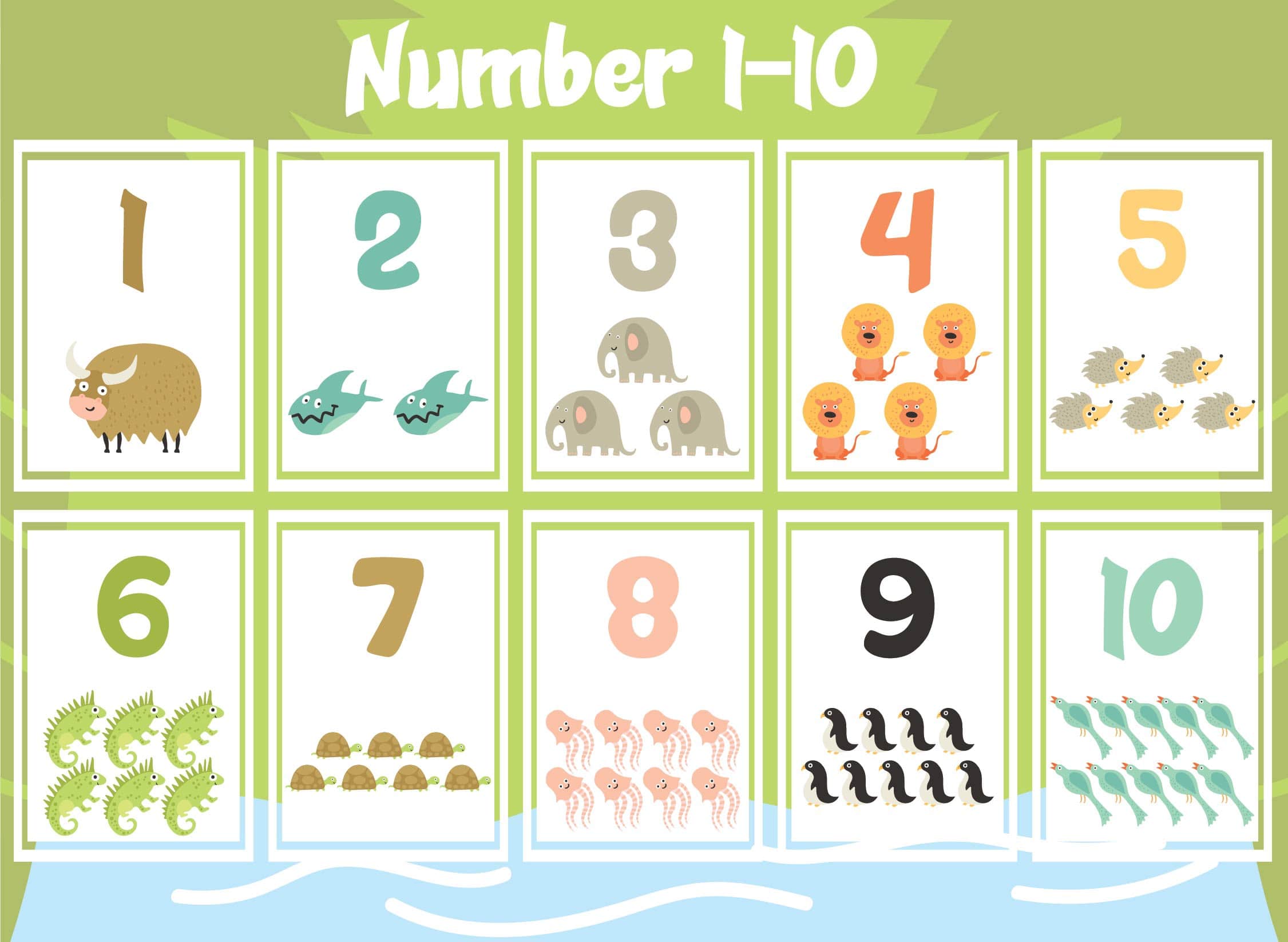 Printable Numbers 1 10 For Preschoolers_19624