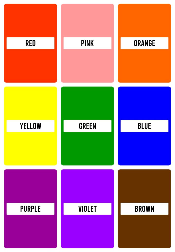 Printable Primary Colors Preschool Printable JD