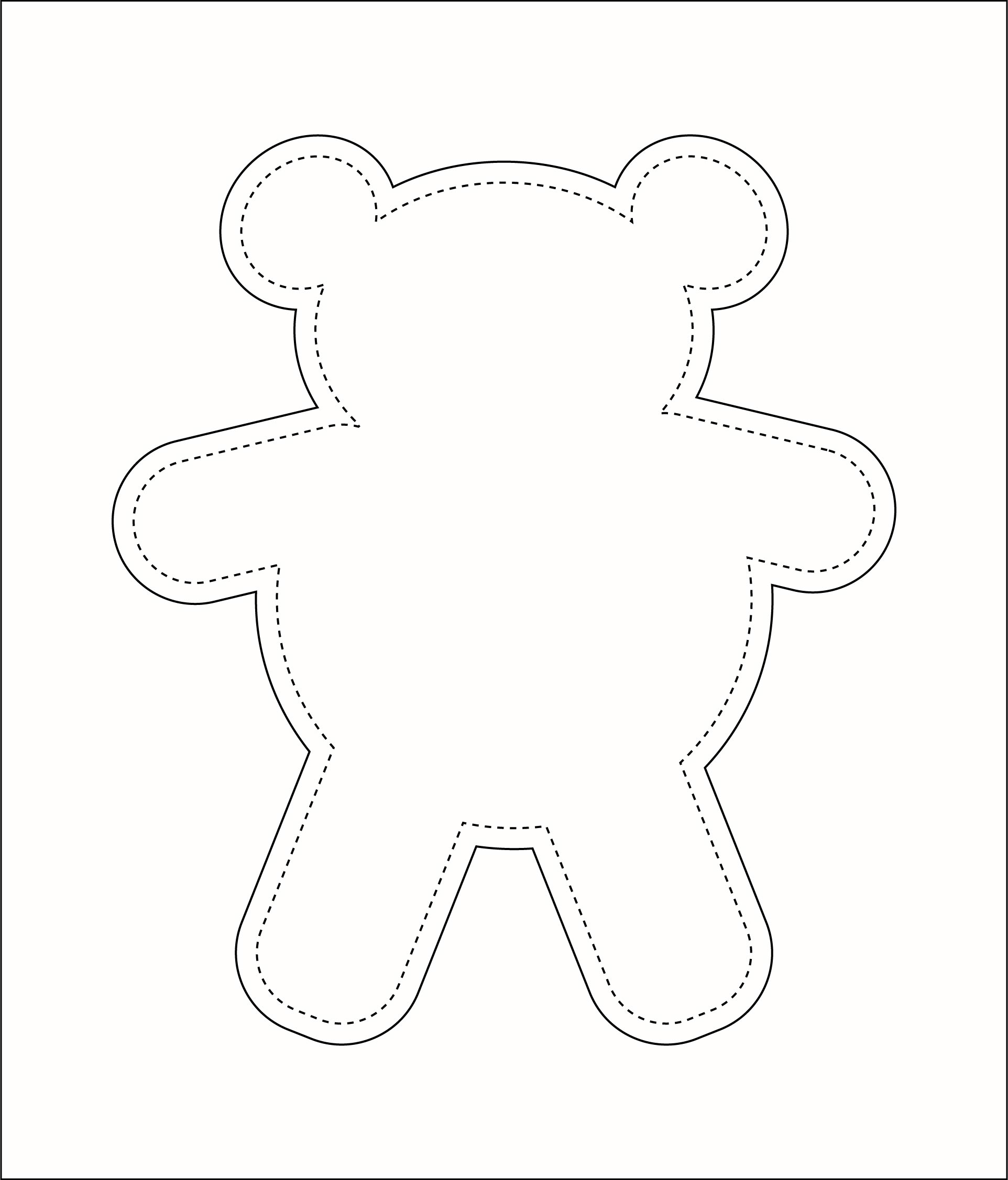 Printable Teddy Bear Template Printable JD