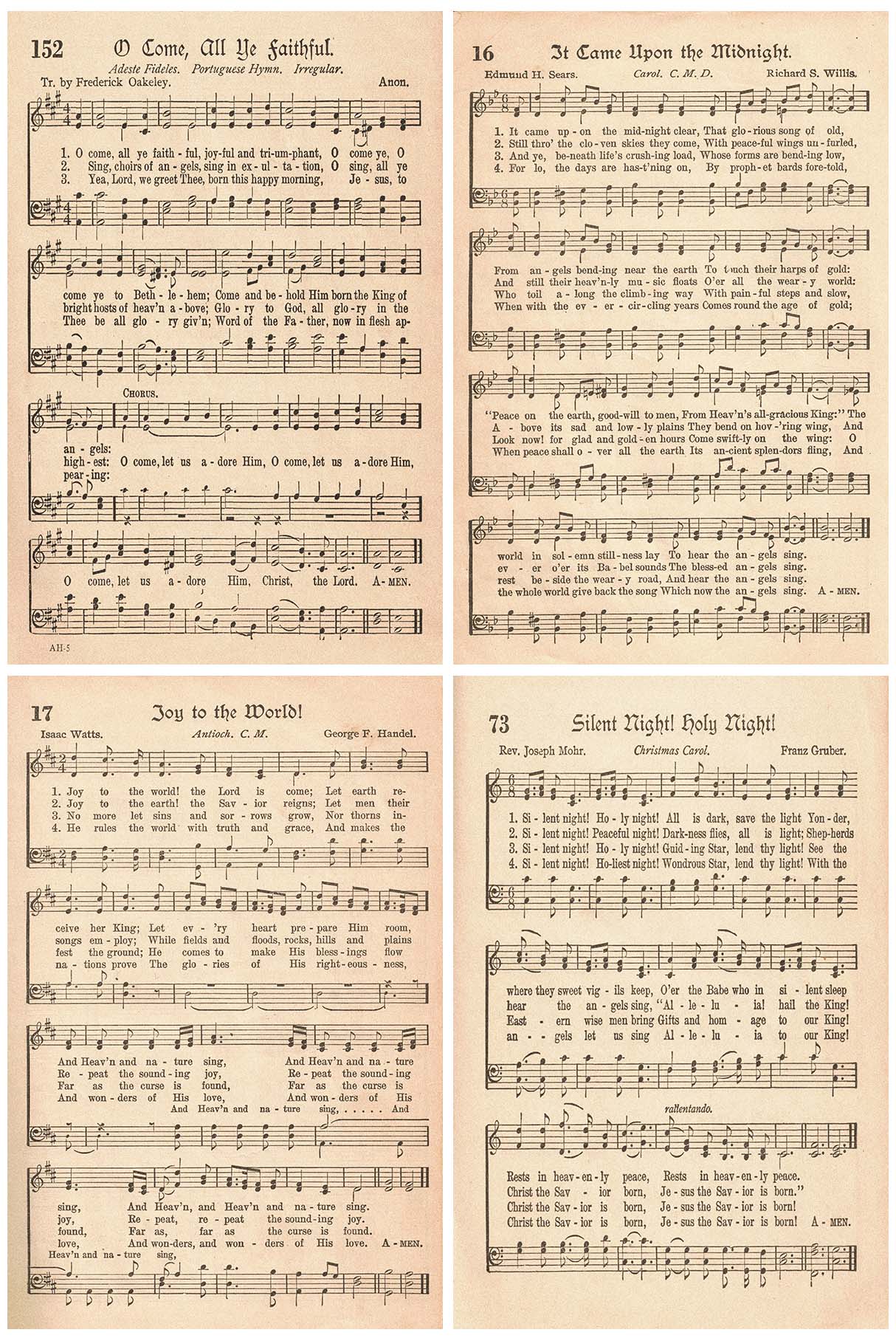 Printable Vintage Christmas Sheet Music_92814