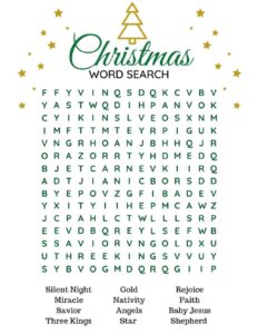 Christmas Word Search Printable_90184