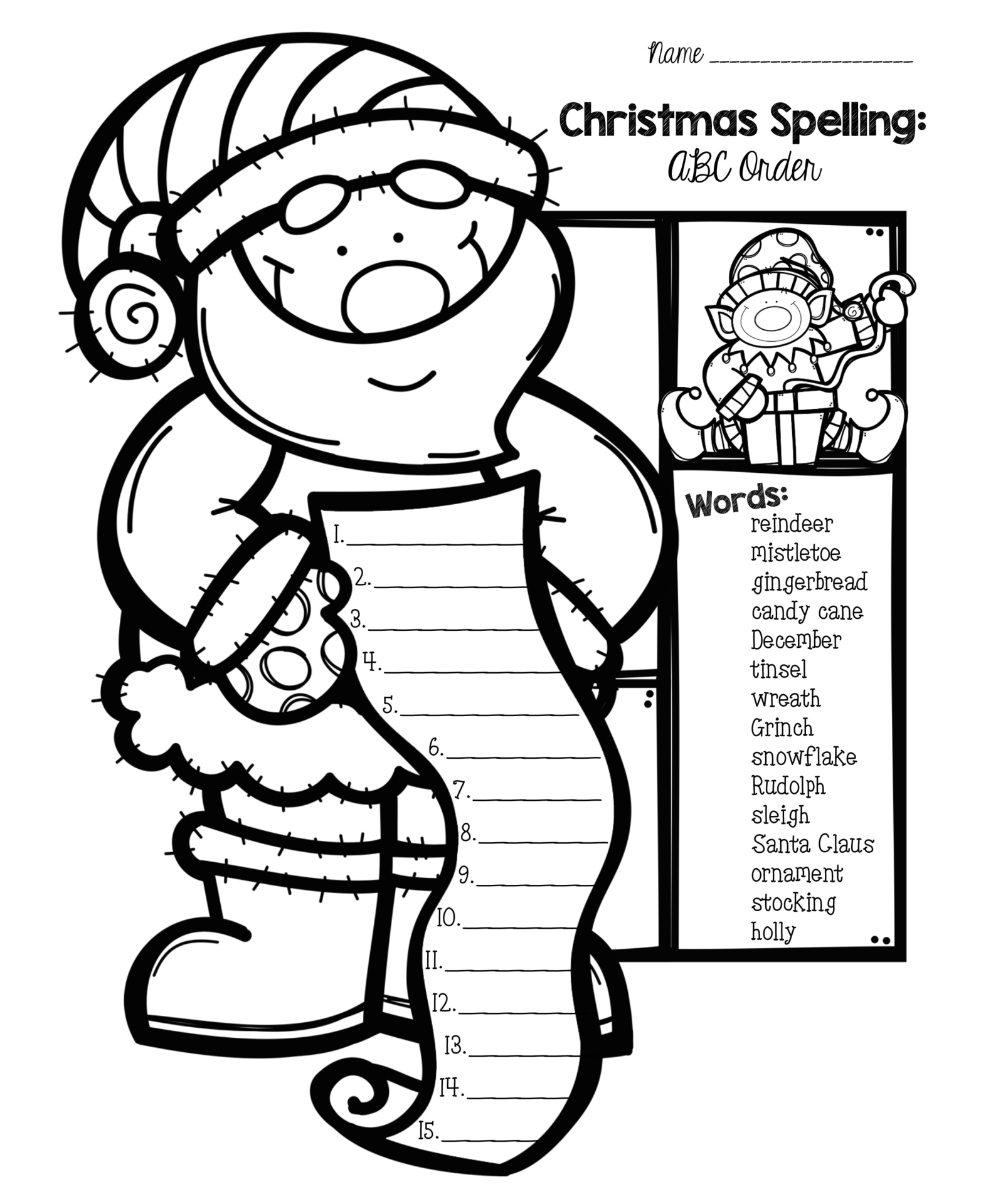 Free Printable Christmas Worksheets_93581