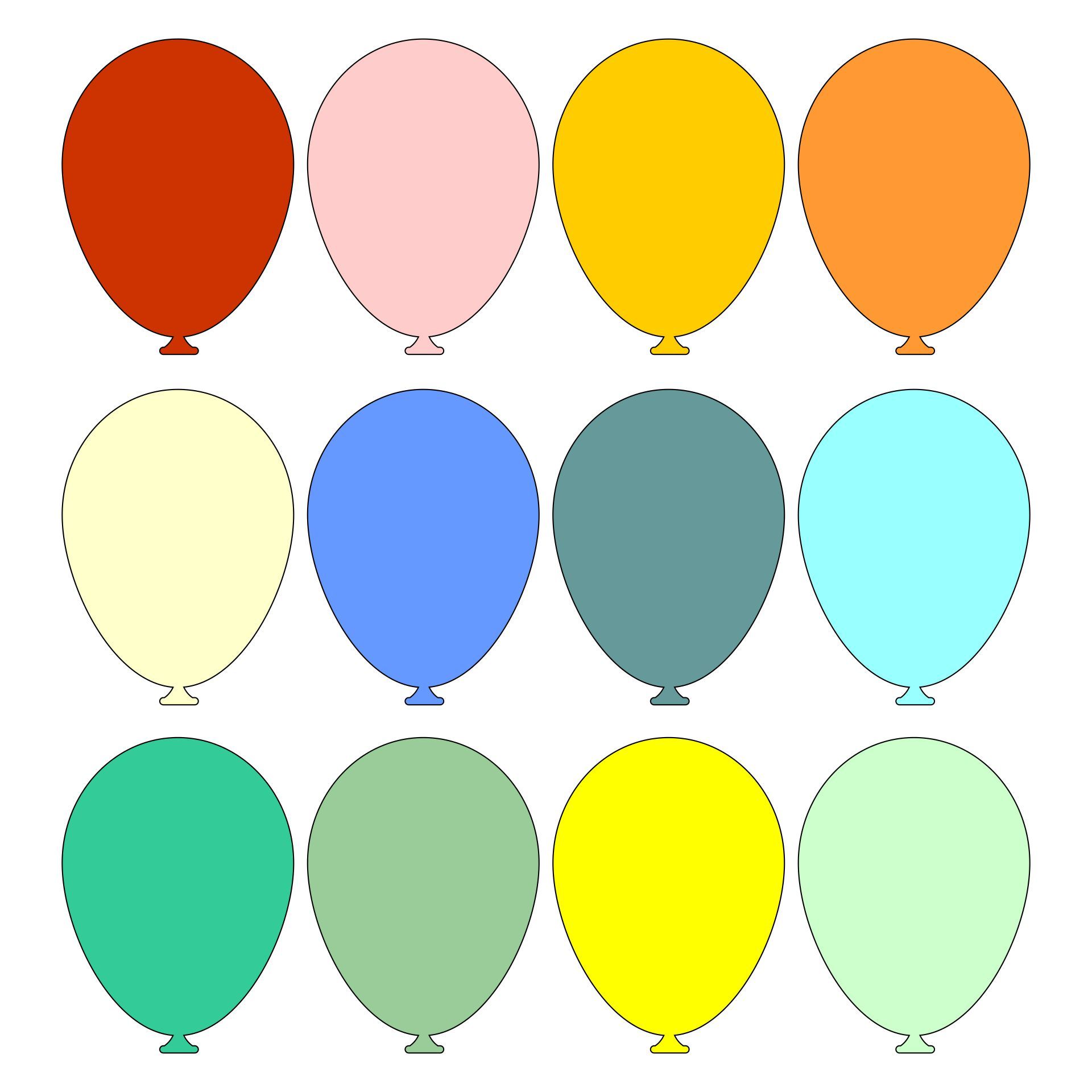Printable Balloon Outline_18374