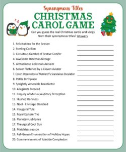 Printable Christmas Carol Trivia Game_15263