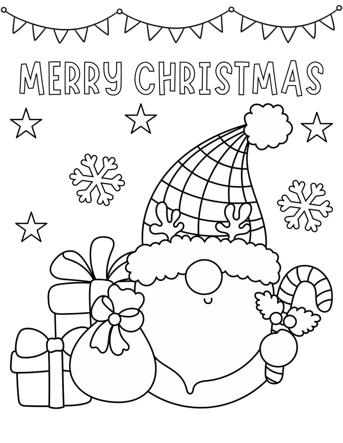 Printable Christmas Coloring Pages Free_25163