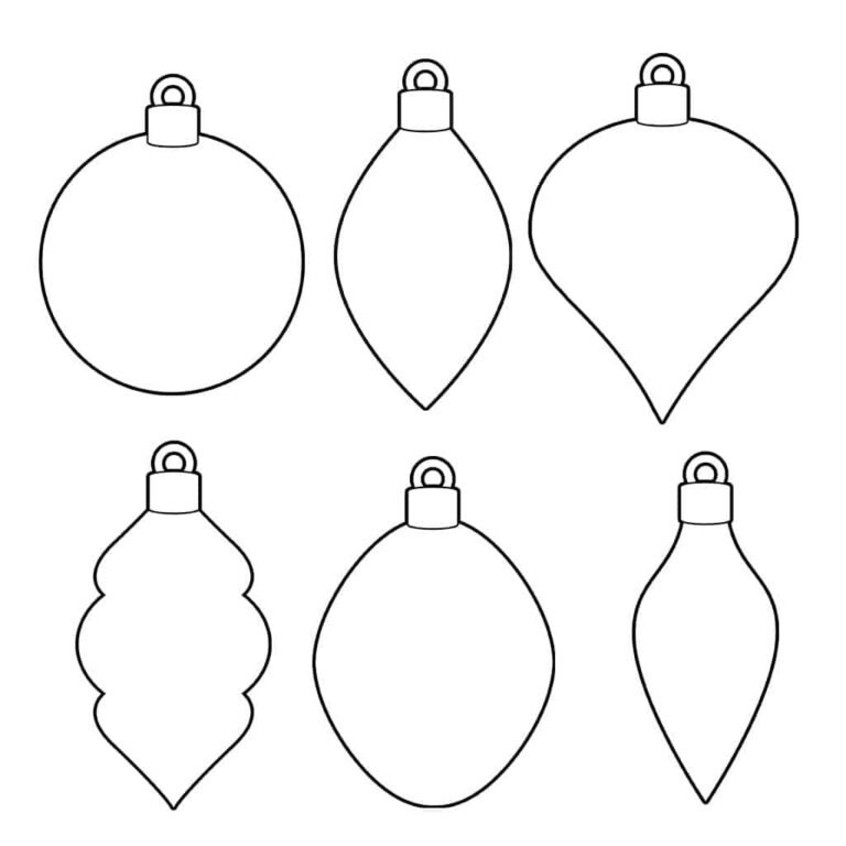 Printable Christmas Ornament Patterns - Printable JD