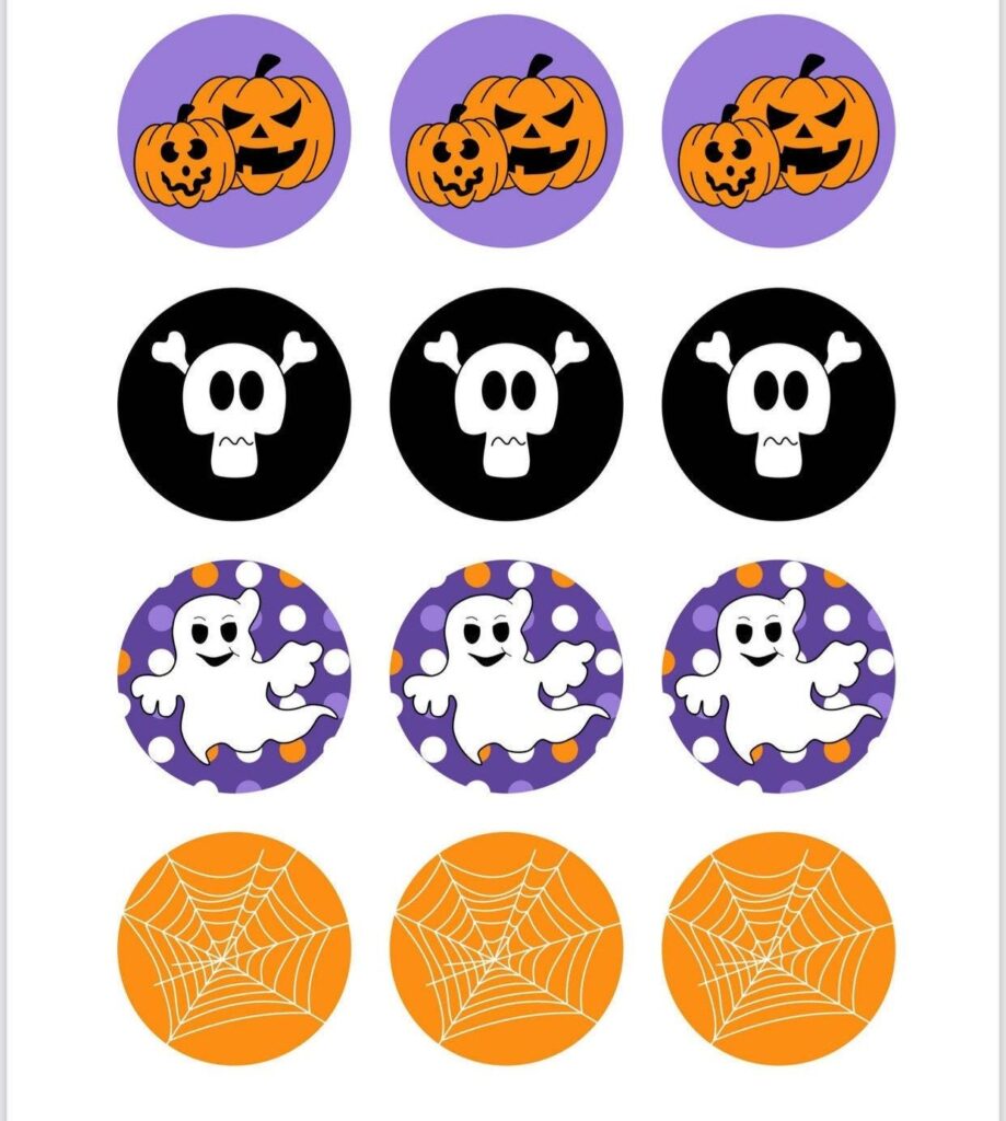 Printable Halloween Cupcake Topper Templates - Printable JD