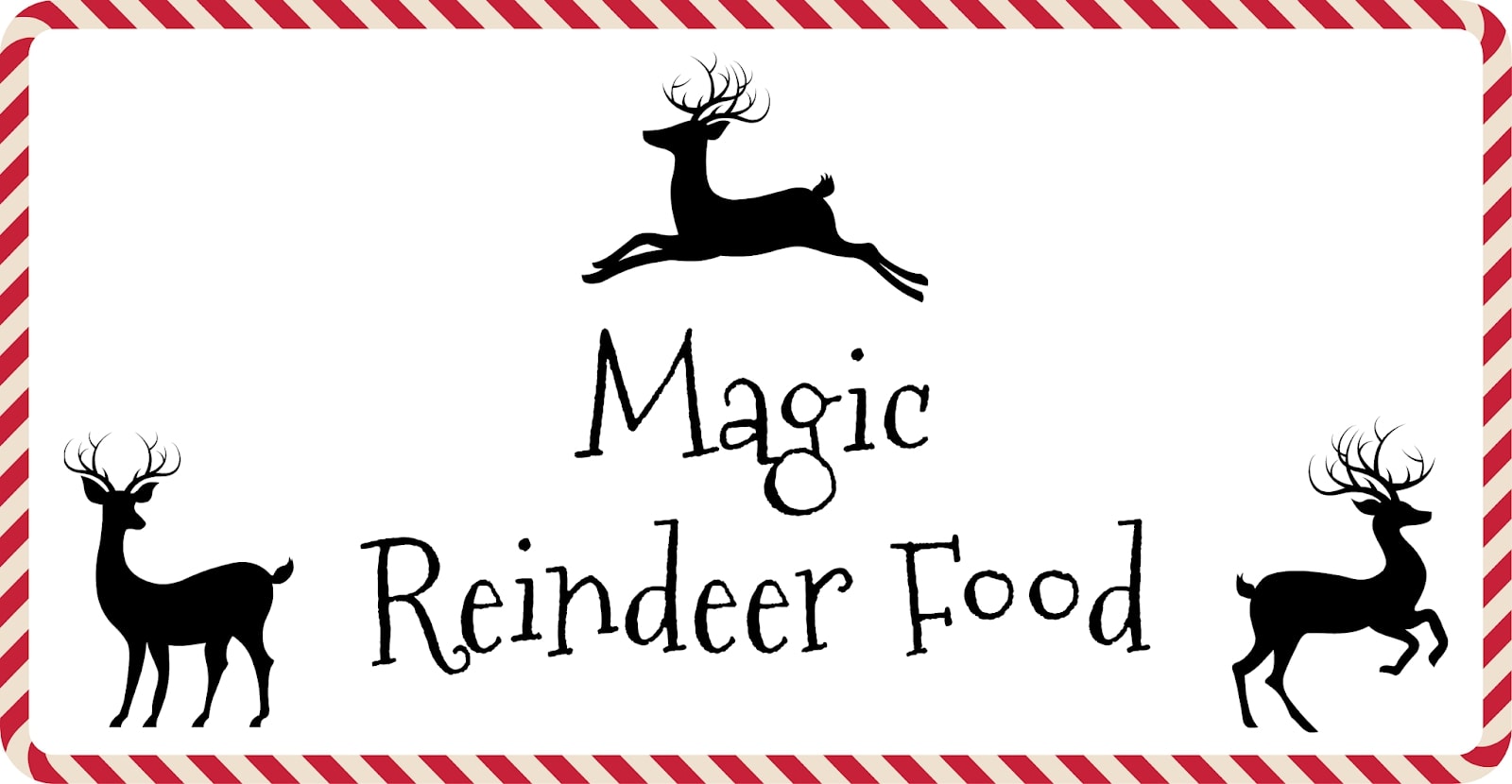 Printable Magic Reindeer Food Labels - Printable JD