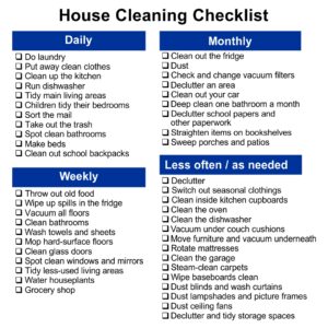 Printable Church Cleaning Checklist_82034