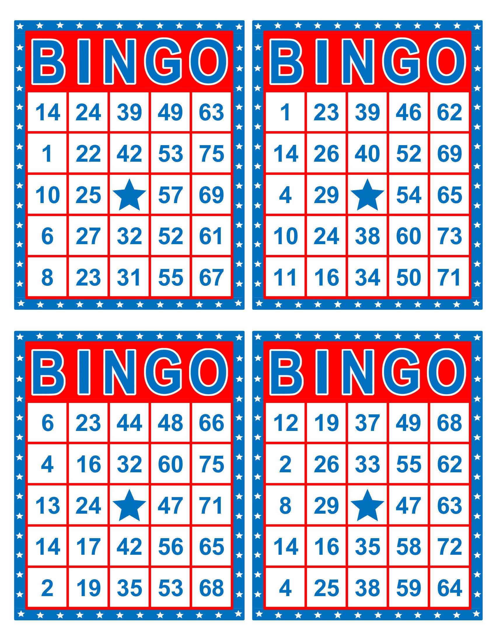 Printable Paper Bingo Sheets Printable Jd