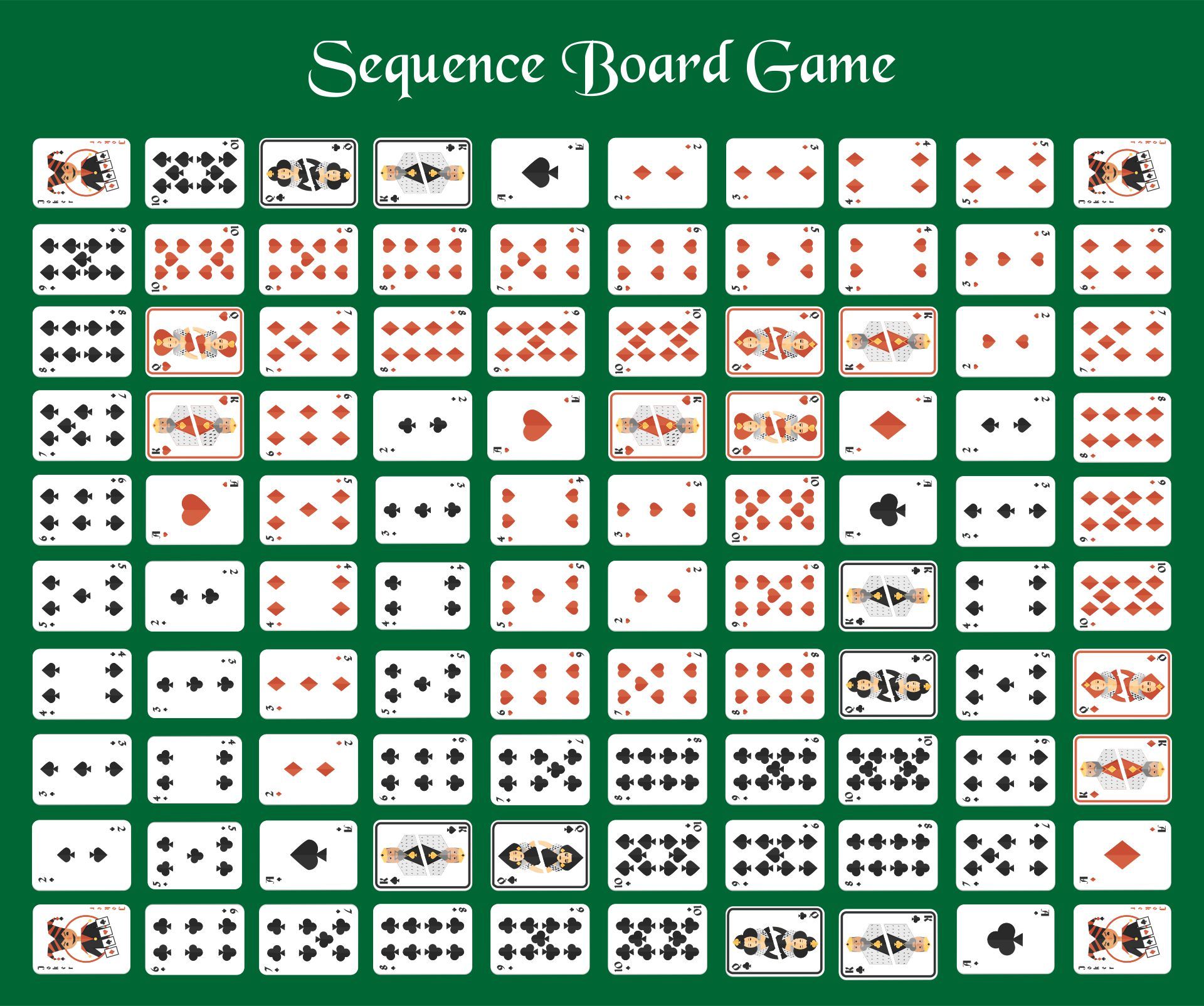 Printable Sequence Board Game_52134
