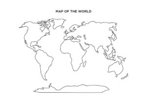 Printable World Map Worksheet - Printable JD
