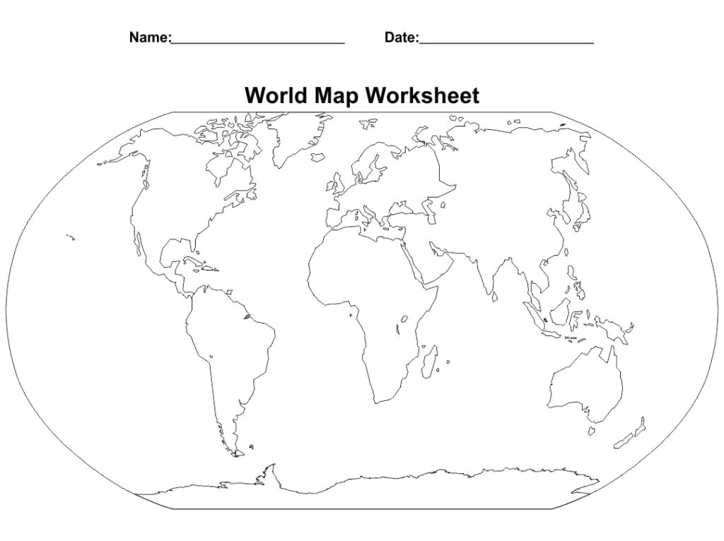 world map worksheets        <h3 class=
