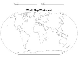 Printable World Map Worksheet_51697
