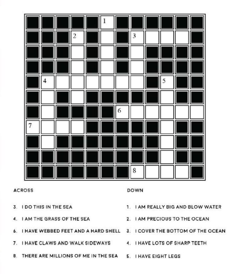 7 Free Printable Crosswords Printable Jd