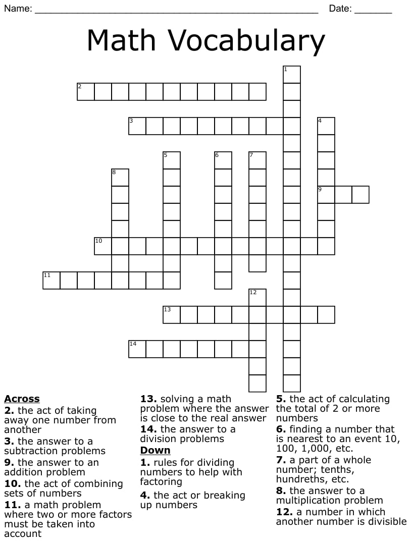 7 Online Printable Crossword Puzzle_25160