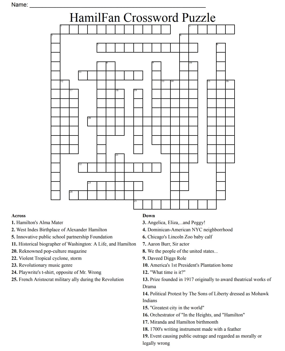 7 Online Printable Crossword Puzzle_92014