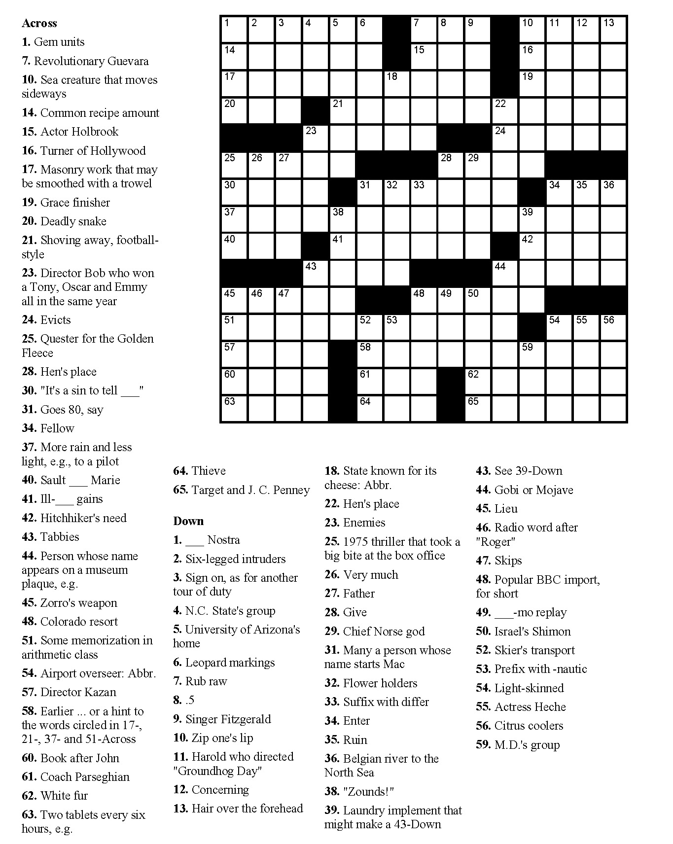 Adult Crossword Puzzles Printable_92500