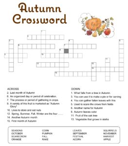 Crossword Puzzles With Answers Printable_92504