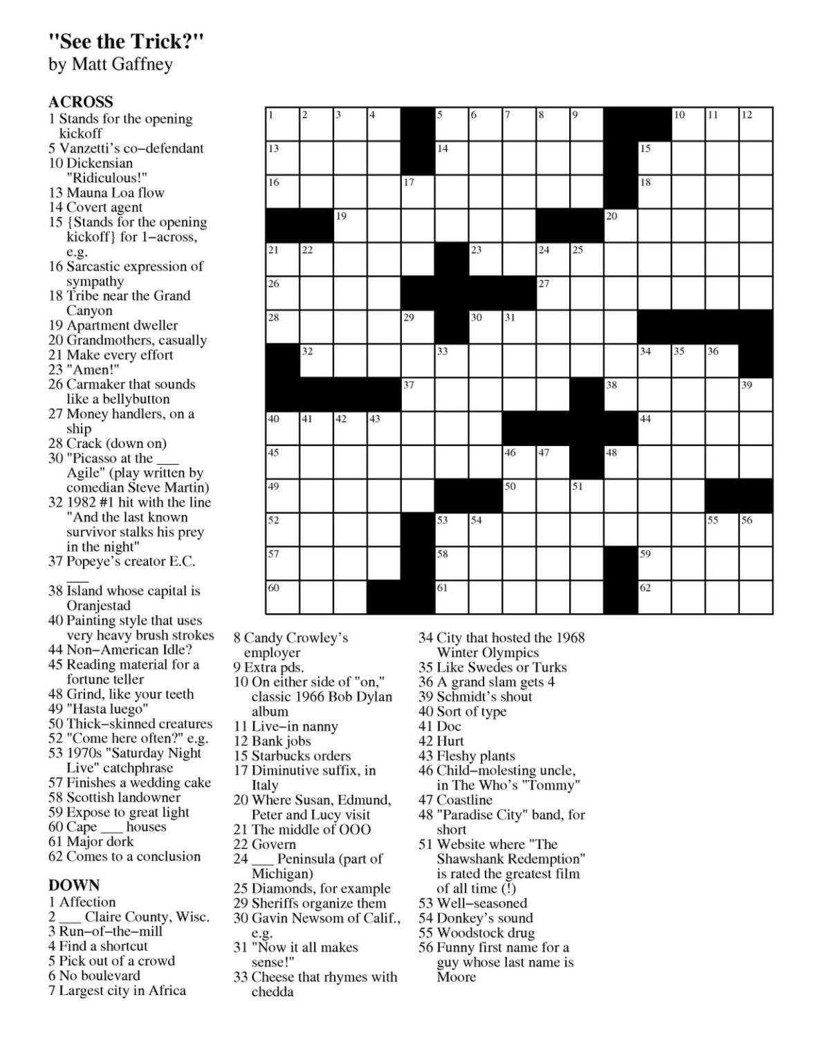 Daily Commuter Crossword Puzzle Printable Printable JD